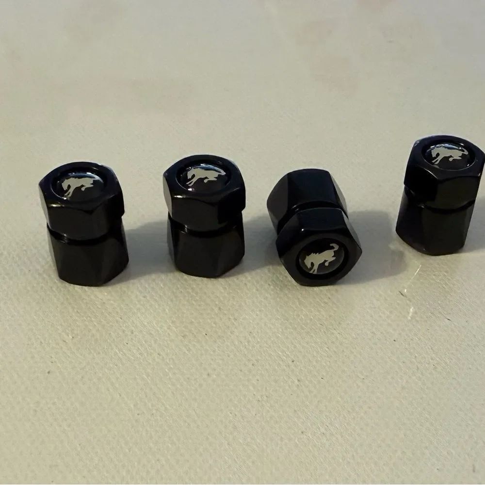 Bronco Valve Stem Caps in Black Set of 4 NWT